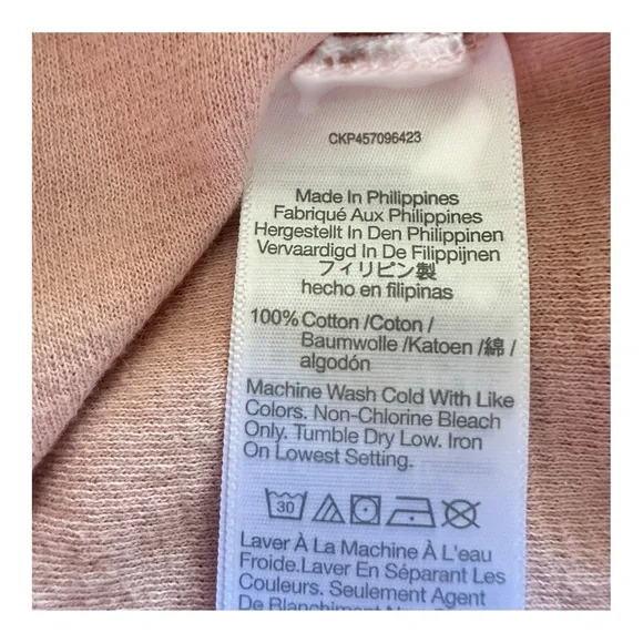 Madewell V-Neck Spring Blouse Textured Puff Sleeve Top Blush Pink Romantic XL - Picture 12 of 15